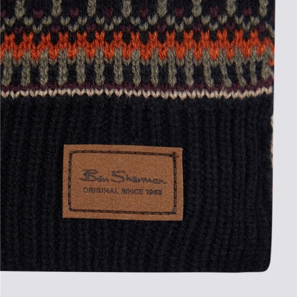 BEN SHERMAN ORIGINAL FAIRISLE Knitted Scarf - NEW - Picture 4 of 6